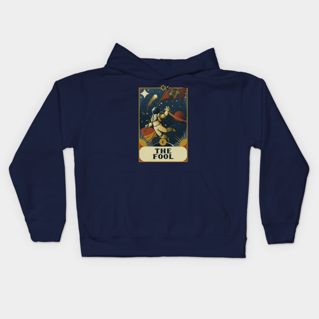 Astronaut Tarot Fool by Tobe Fonseca Kids Hoodie by Tobe_Fonseca